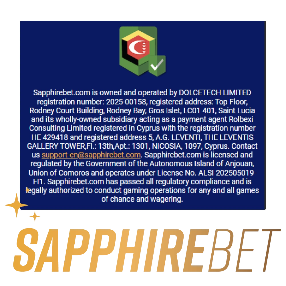 The official SapphireBet platform is licensed and secure for users in Bangladesh.