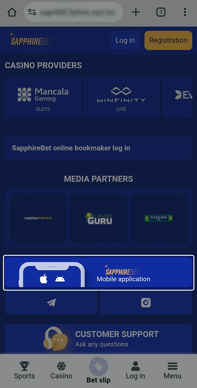 Try the SapphireBet mobile app to have your winnings always at your fingertips.