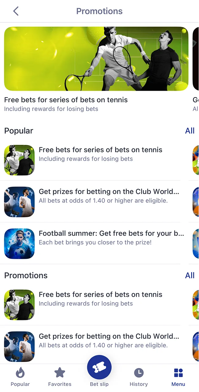 Great selection of casino and sports bonuses at SapphireBet.
