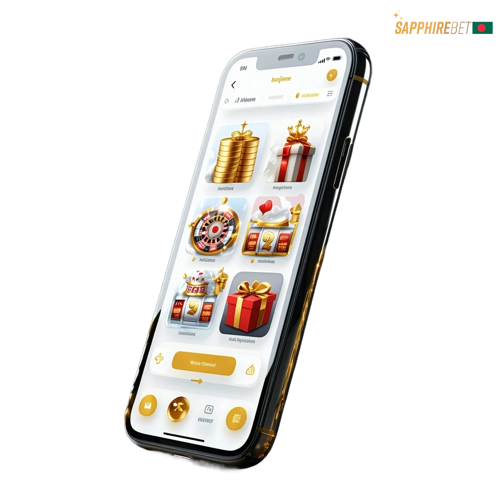 Download SapphireBet app for Android (APK) and iOS with betting, casino; Bangla support; bKash, Upay, Binance Pay; fast, free