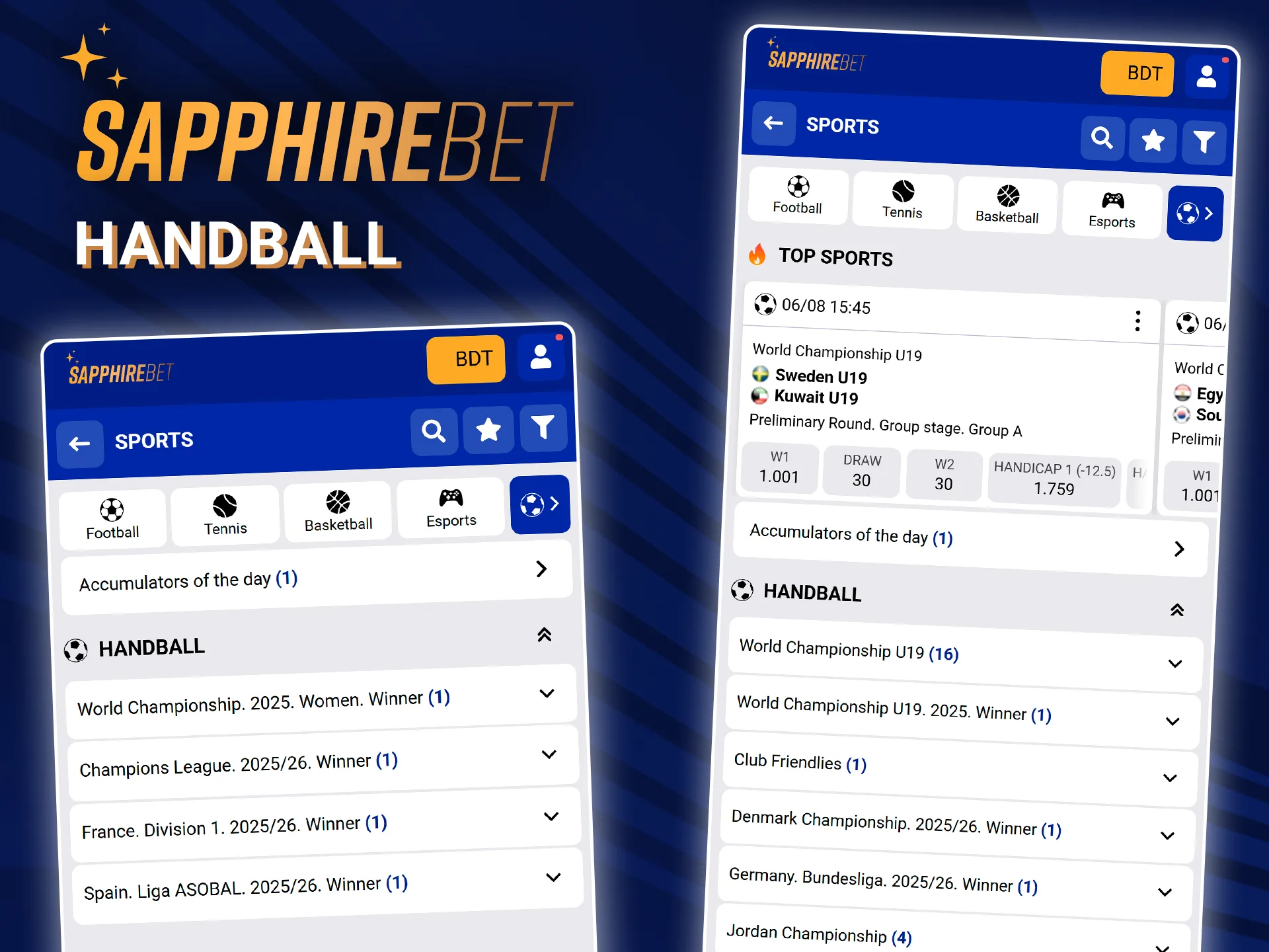 Handball becomes even more exciting with SapphireBet.