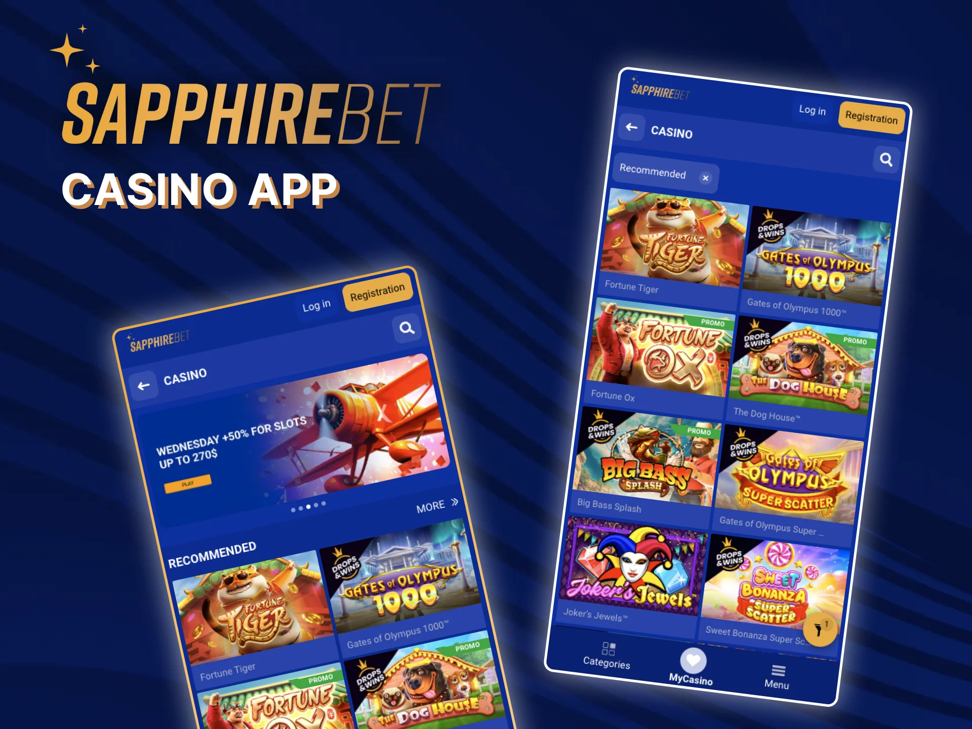 Just see how convenient it is to play in the SapphireBet app on your android or iPhone.