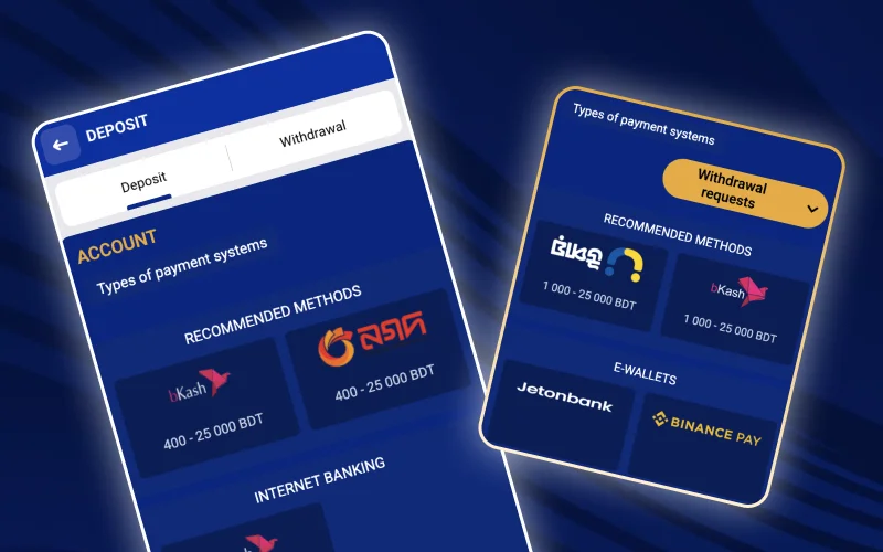 You can add funds quickly and conveniently on SapphireBet through fast local deposits.