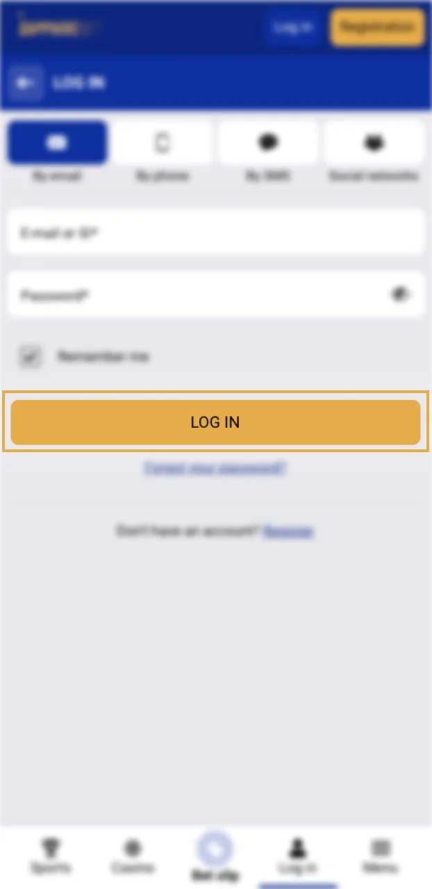 Sign in to SapphireBet and start playing casino games and betting on top sporting events.