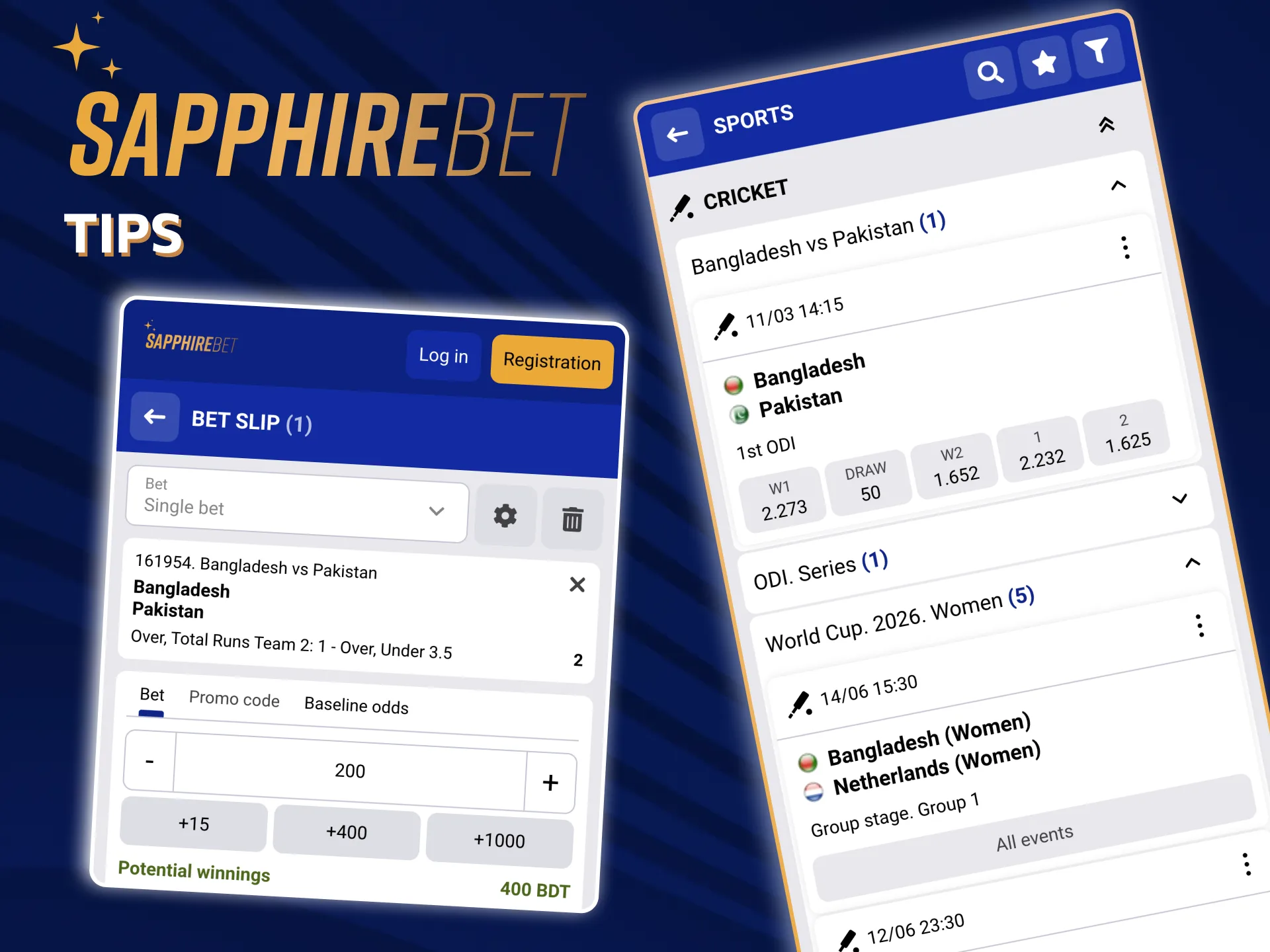 SapphireBet provides weather, pitch, and player data for bets.